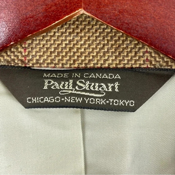 Paul Stuart Mens Size 43L blazer 3117 - Picture 5 of 10